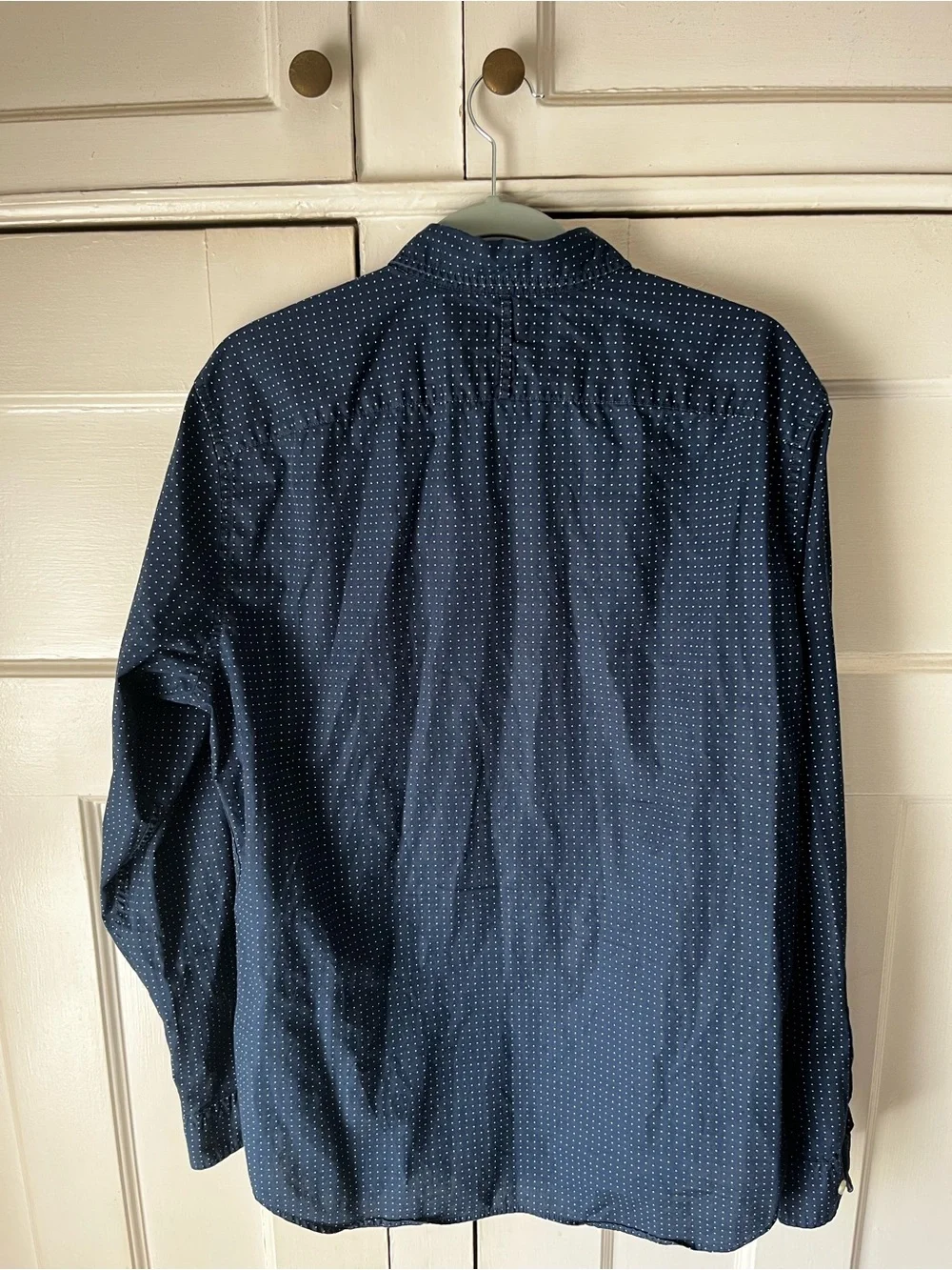 Banana Republic - Navy Microdot Button-Down Shirt - Men’s Size L